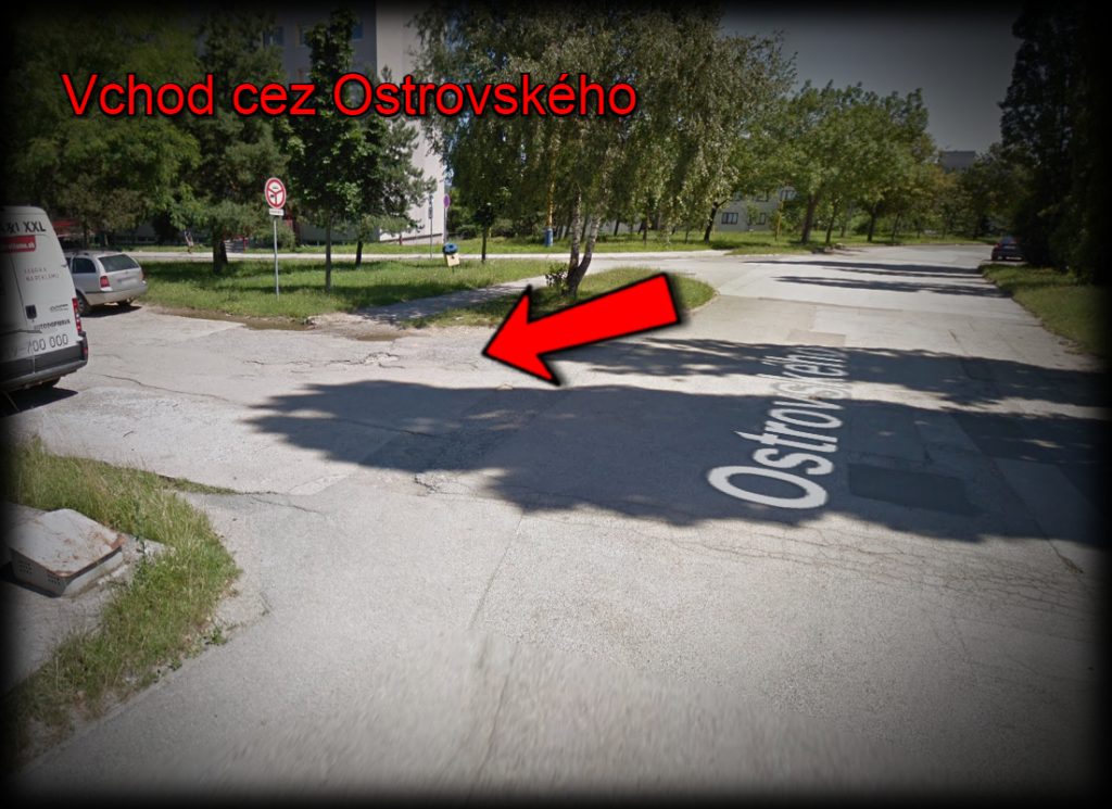Vchod cez Ostrovského